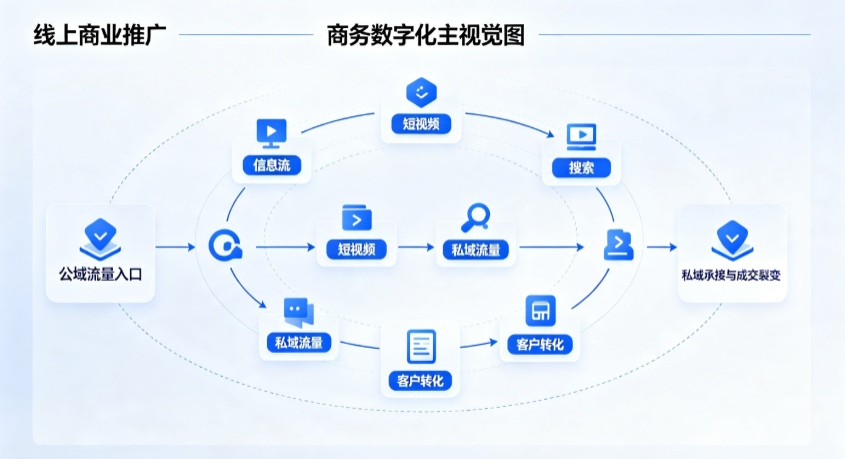 晋城线上商业推广怎么做？全域流量闭环搭建与低成本转化实战指南